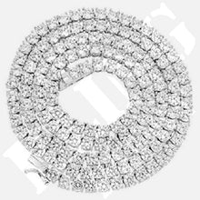 Load image into Gallery viewer, Moissanite 925 4mm Single Row Tennis Chain
